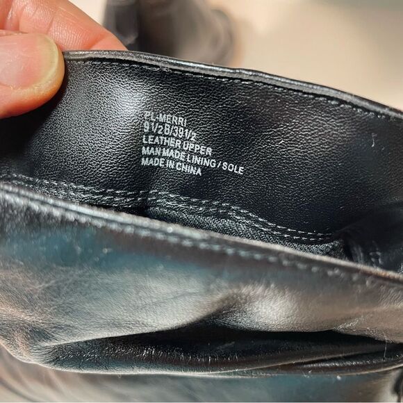 BCBGeneration black leather merri heeled boot 9.5 - Picture 6 of 10